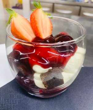 One of our deserts this is an option for either two course or three course meals
