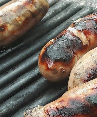 Lovely cooked BBQ sausages. Full of flavour
